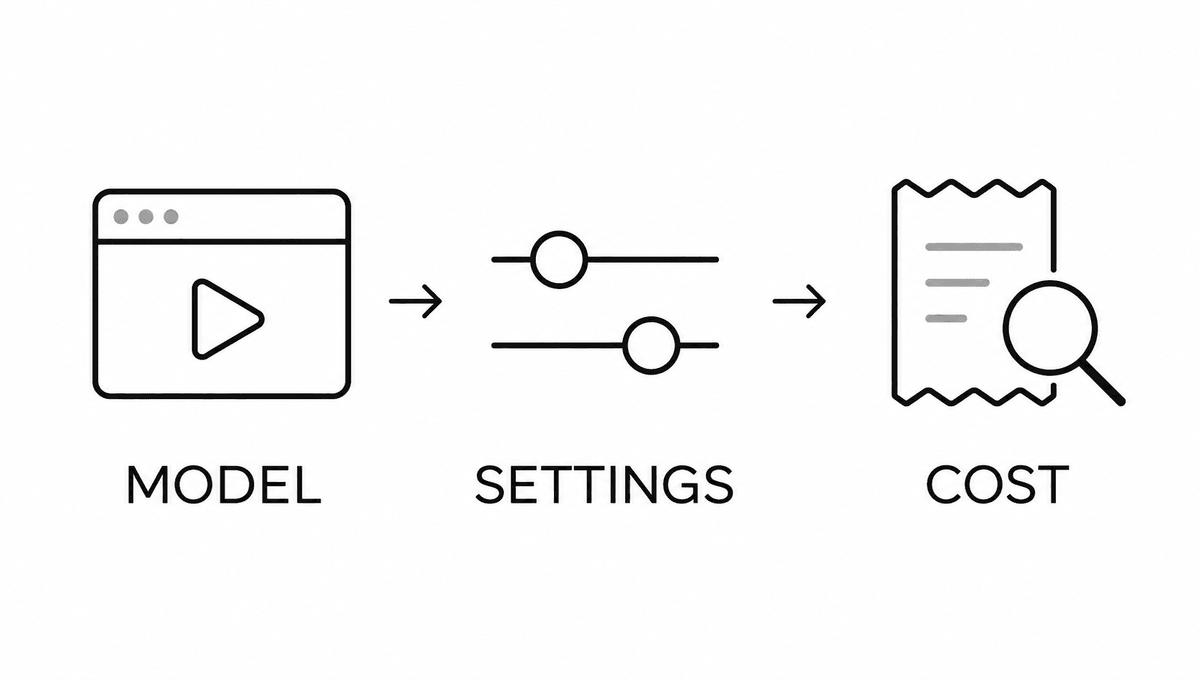 Seedance 2.5 setup checks: confirm the model, available settings, and quoted cost.