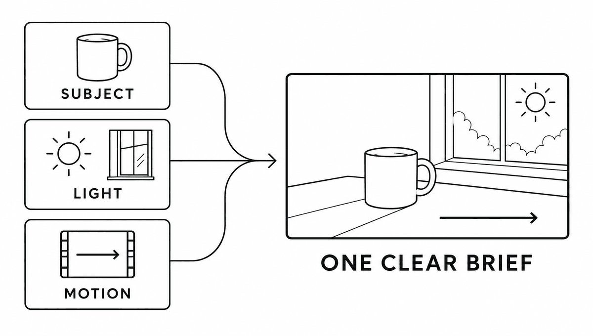 Assign reference assets distinct roles for subject identity, lighting, and camera motion.